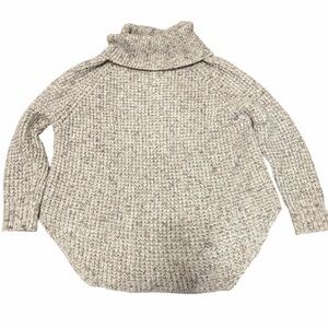 Free People Heathered Gray Cowl Neck Sweater size Small